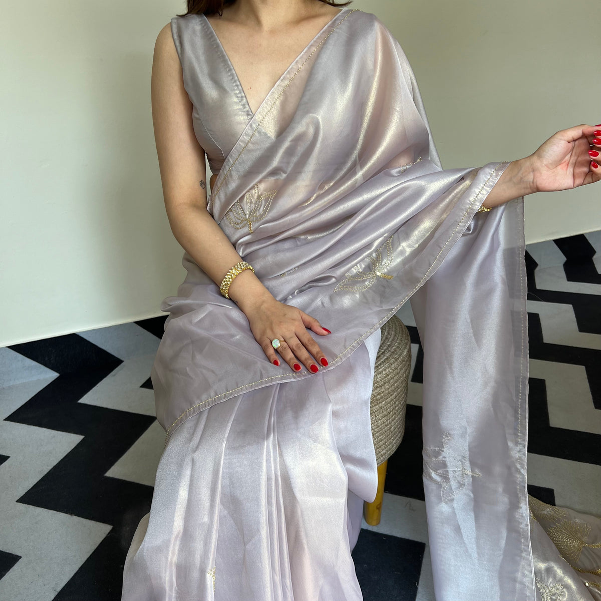 Lilac Grace Saree