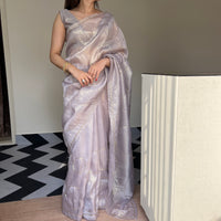 Mystic Grey Saree