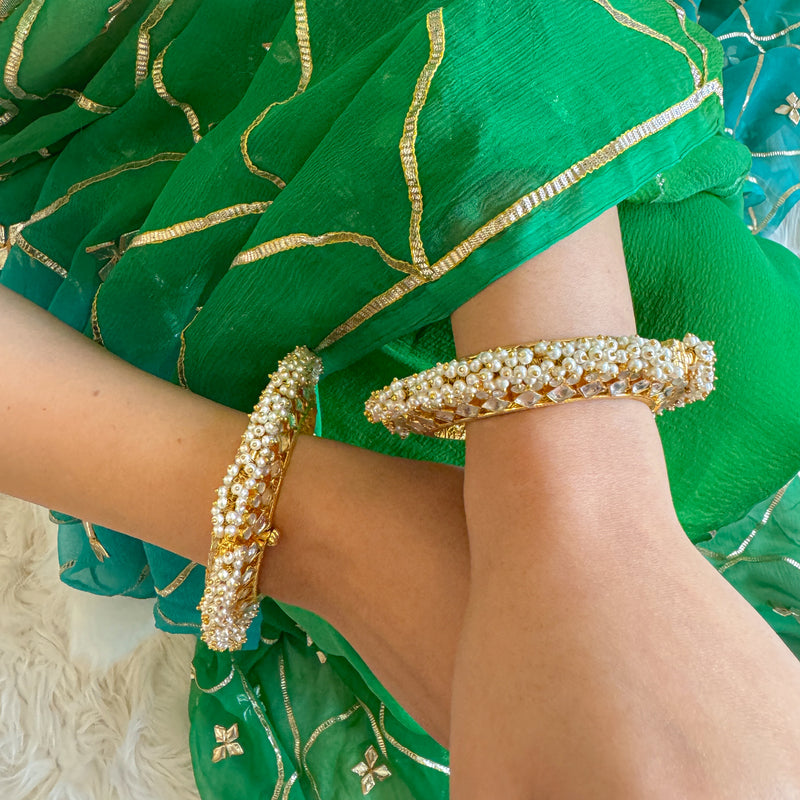 Padmini Polki Pearl Bangles