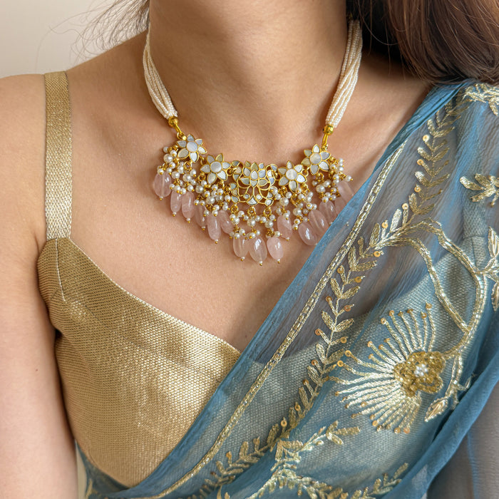 Gulistaan Polki Pearl Necklace