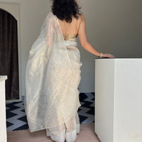 Ivory Grace Tissue Saree