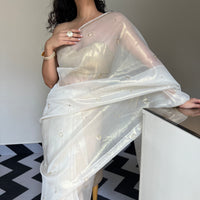 Ivory Grace Tissue Saree