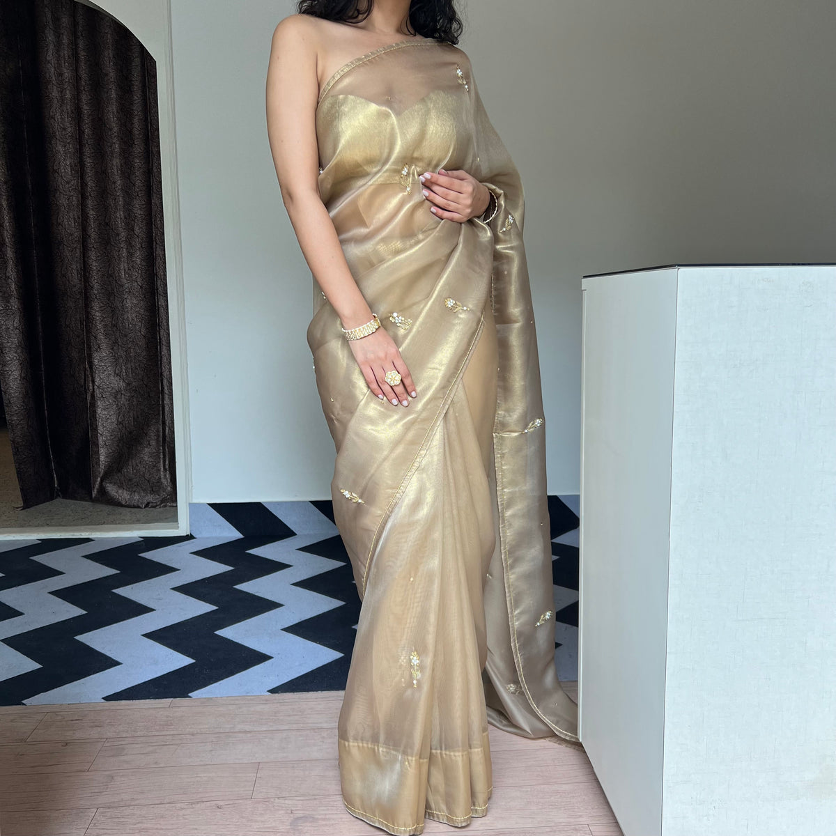 Gold Glamour Saree