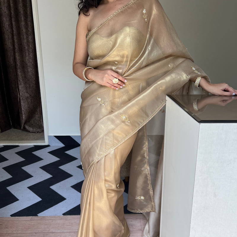 Gold Glamour Saree