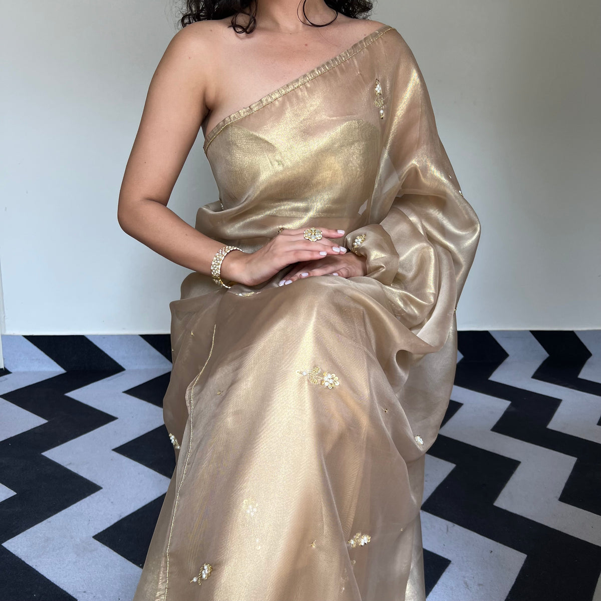 Gold Glamour Saree