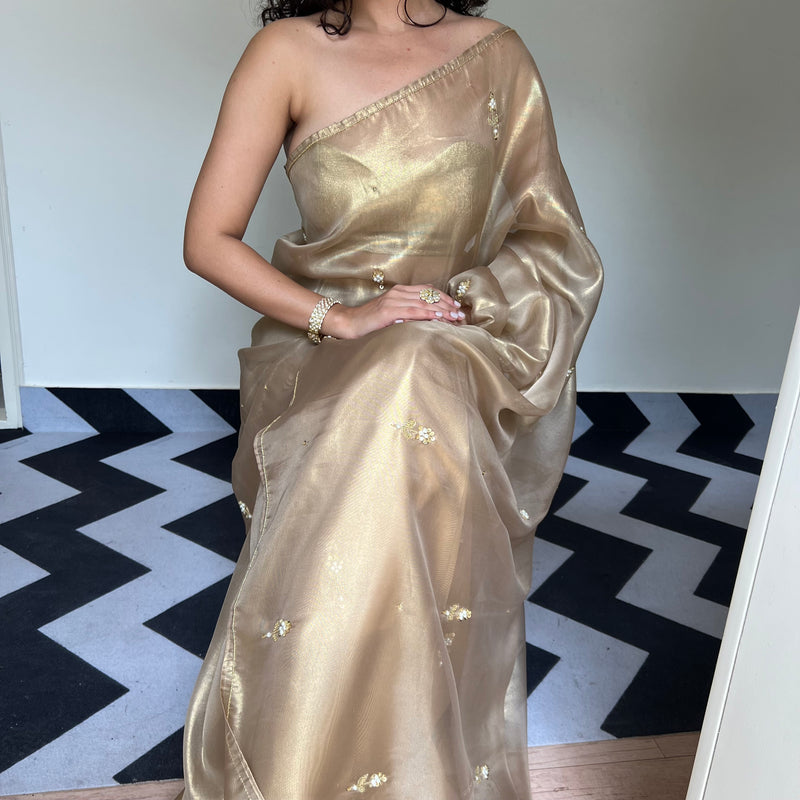 Gold Glamour Saree