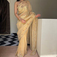 Golden Grace Saree