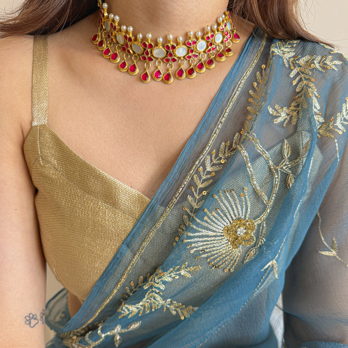 Color Burst Kundan Jadau Necklace