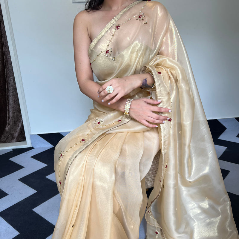 Golden Grace Saree