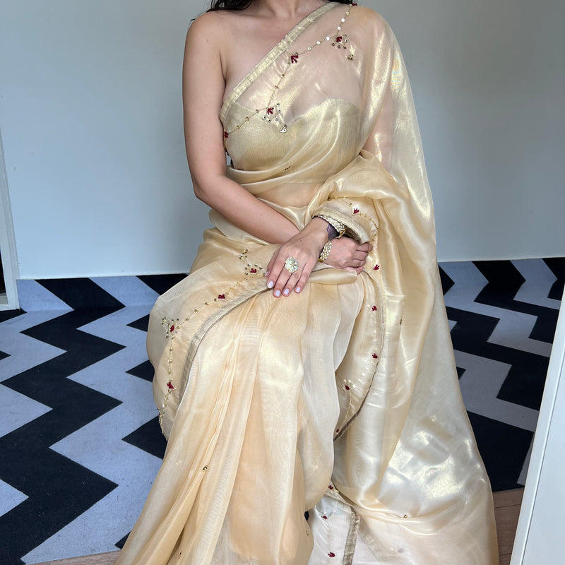 Golden Grace Saree