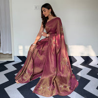 Scarlet Shine Tissue Saree