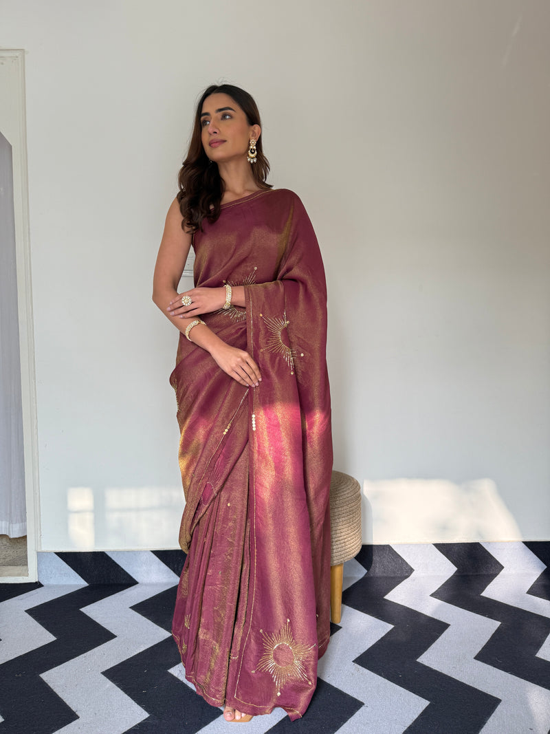 Scarlet Shine Tissue Saree