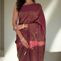 Scarlet Shine Tissue Saree