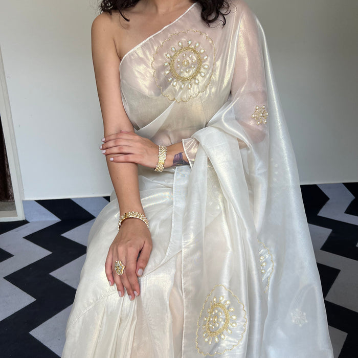 Pearl Perfection Saree