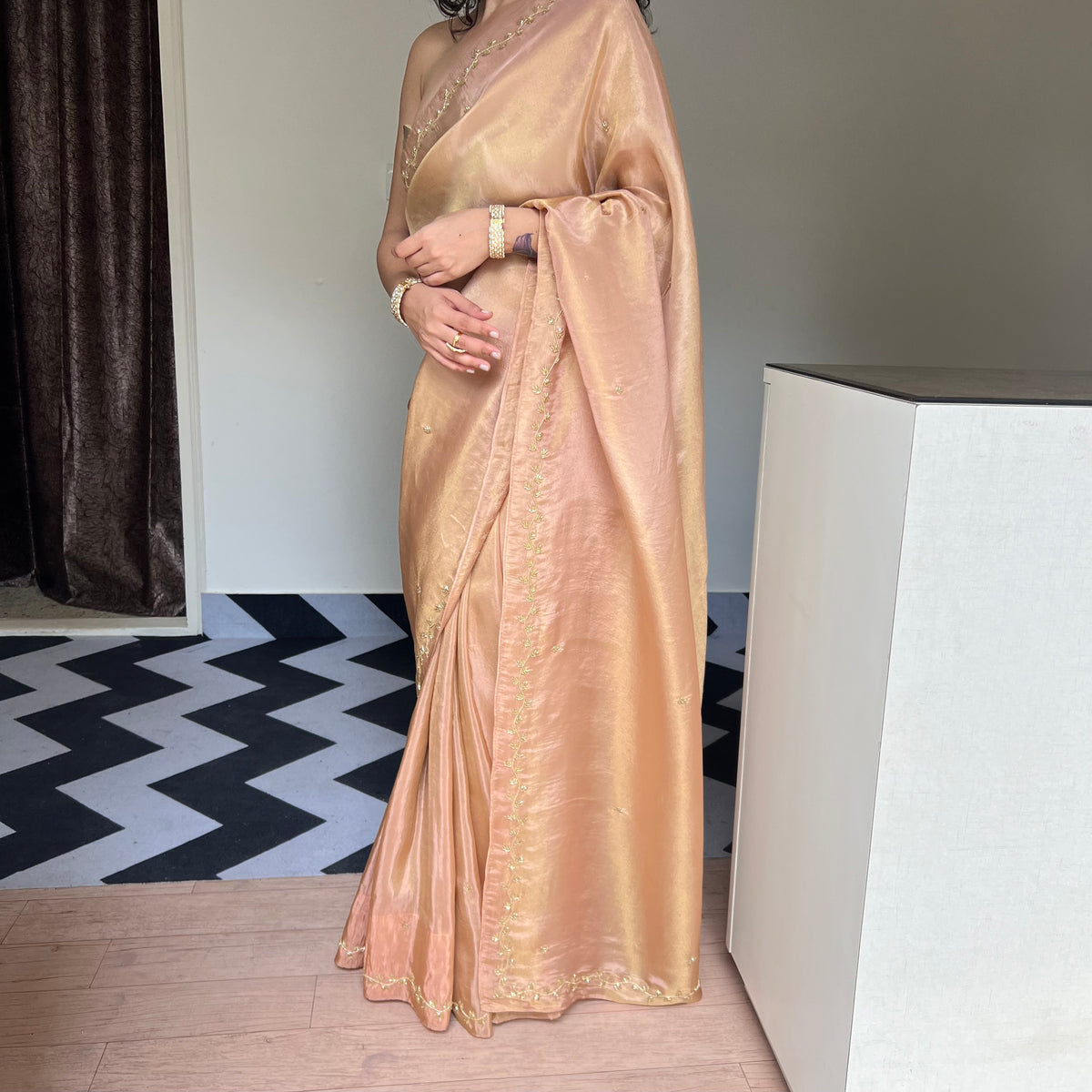 Almond Elegance Saree