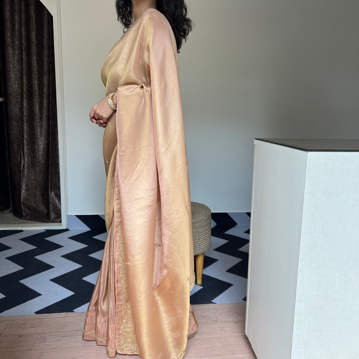 Almond Elegance Saree