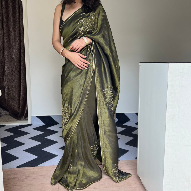 Charcoal Charm Saree