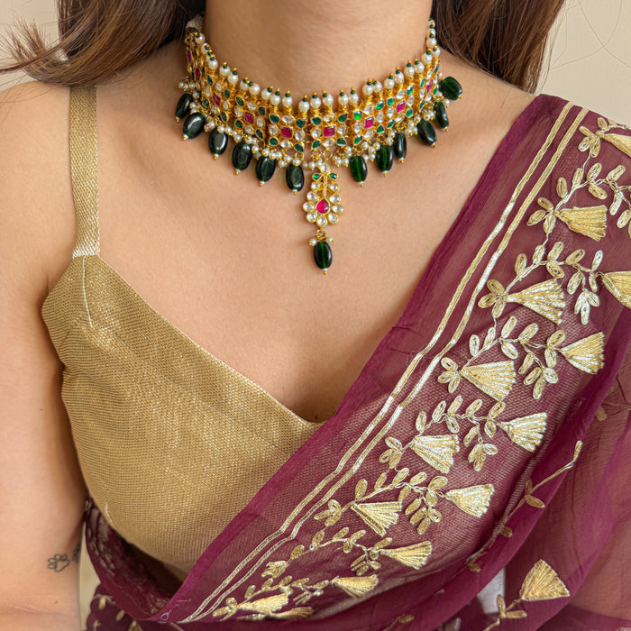 Nayantara Kundan Jadau Necklace