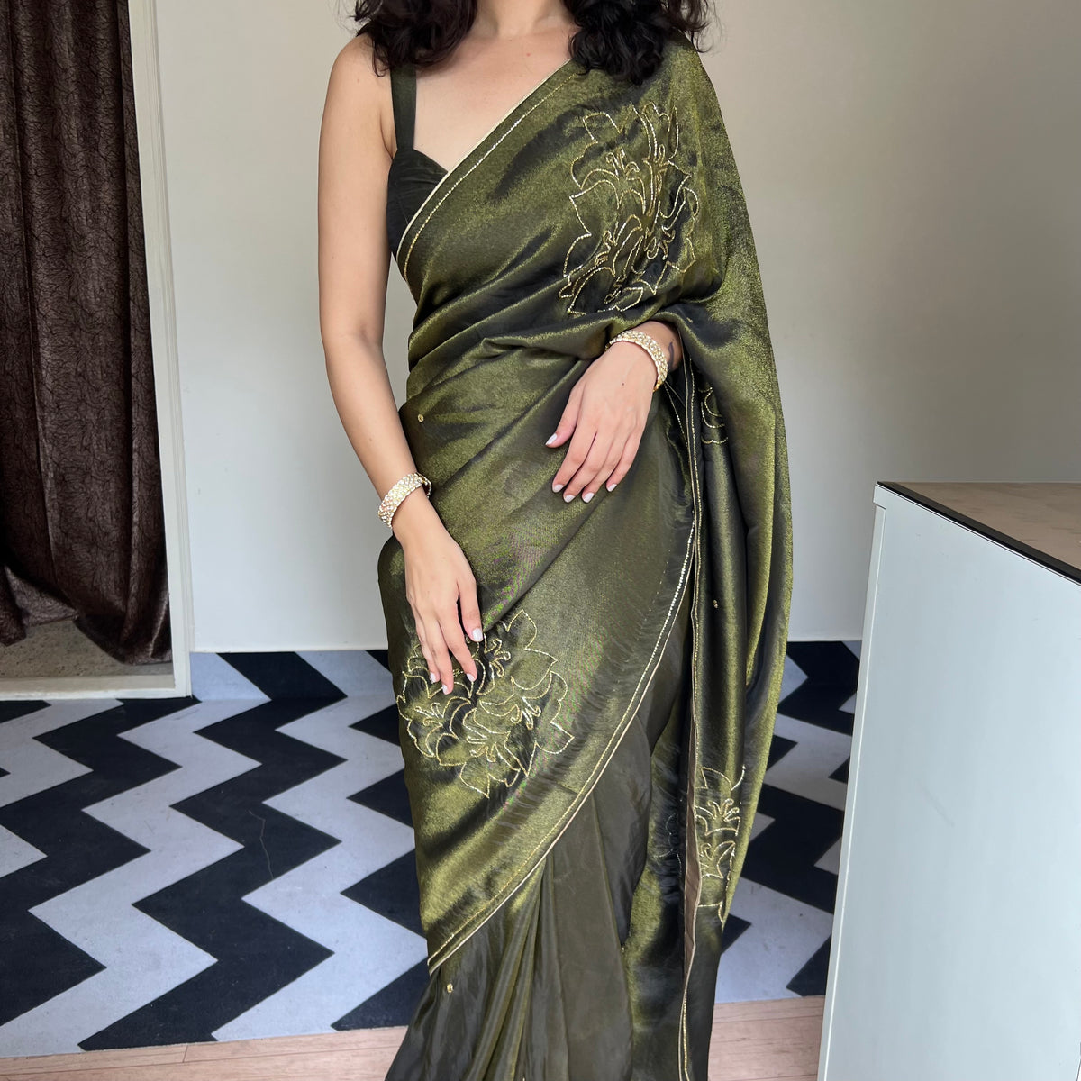 Charcoal Charm Saree