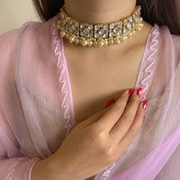 Eternity Polki Pearl Necklace