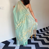 Sage Green Saree