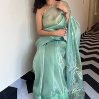 Sage Green Saree