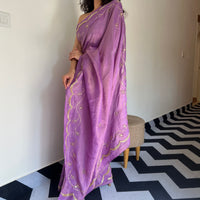 Purple Paradise Tissue Saree