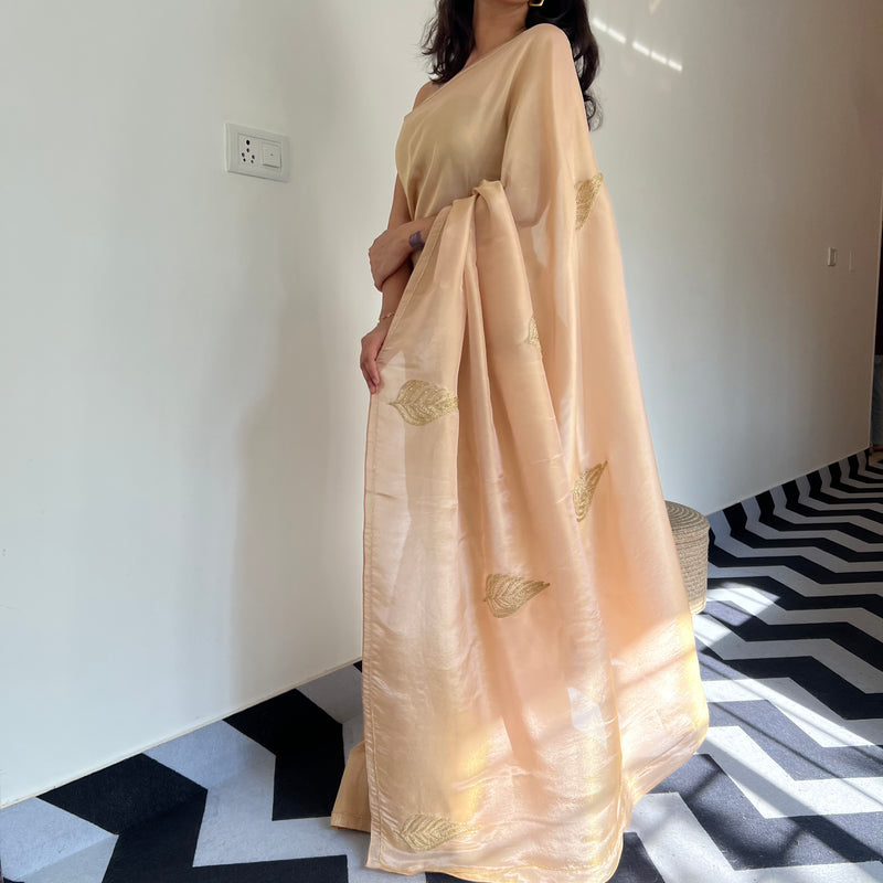 Sunset Glow Tissue Saree