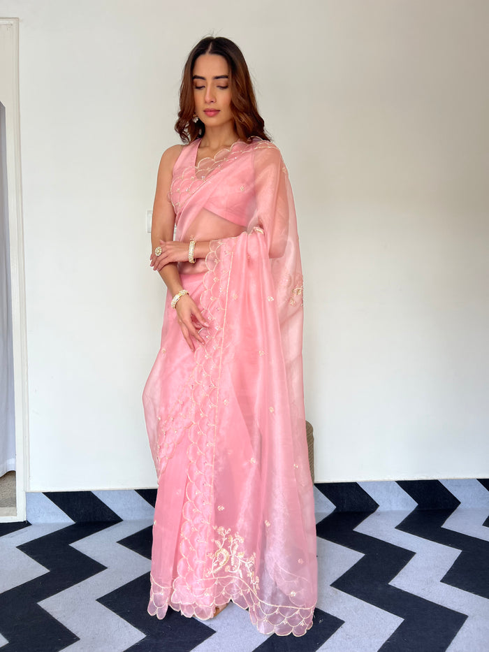 Blush Aura Saree