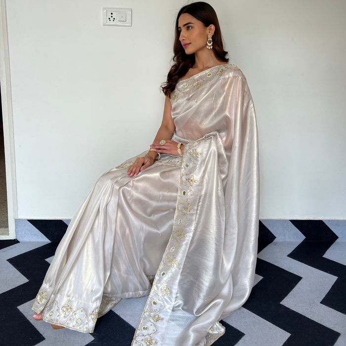 Ethereal White Saree