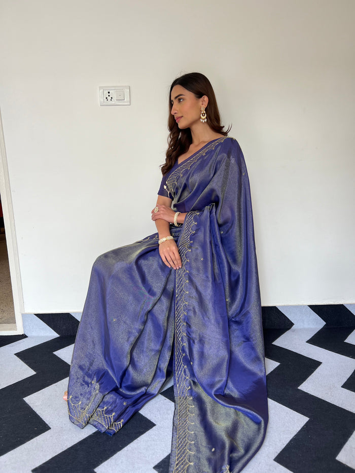 Blue Wave Saree