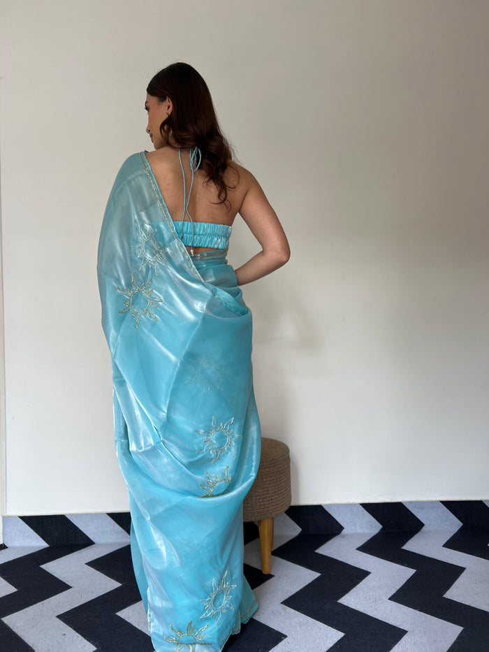 Aqua Royale Saree