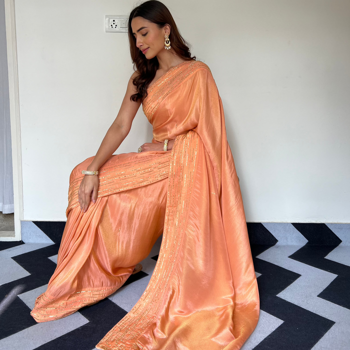 Amber Hues Saree