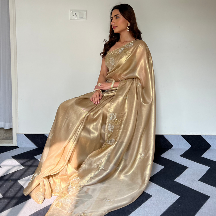 Golden Aura Saree