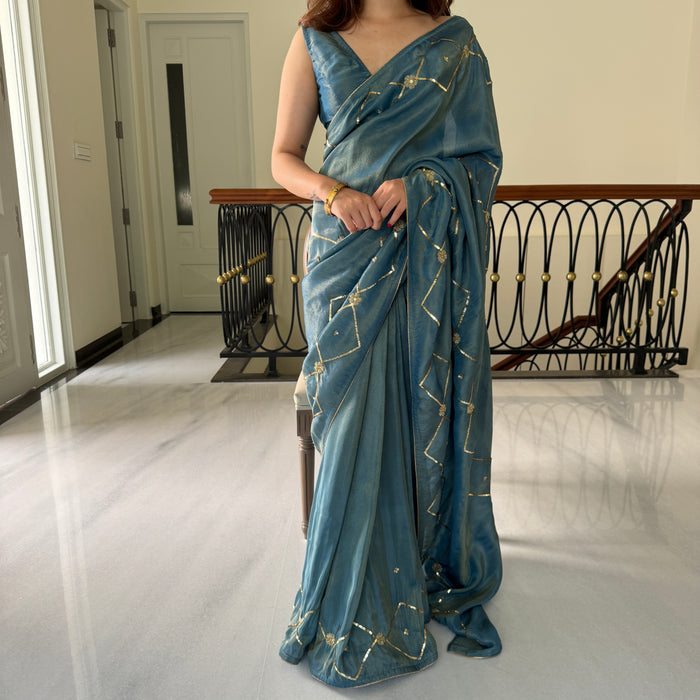 Blue Silk Saree