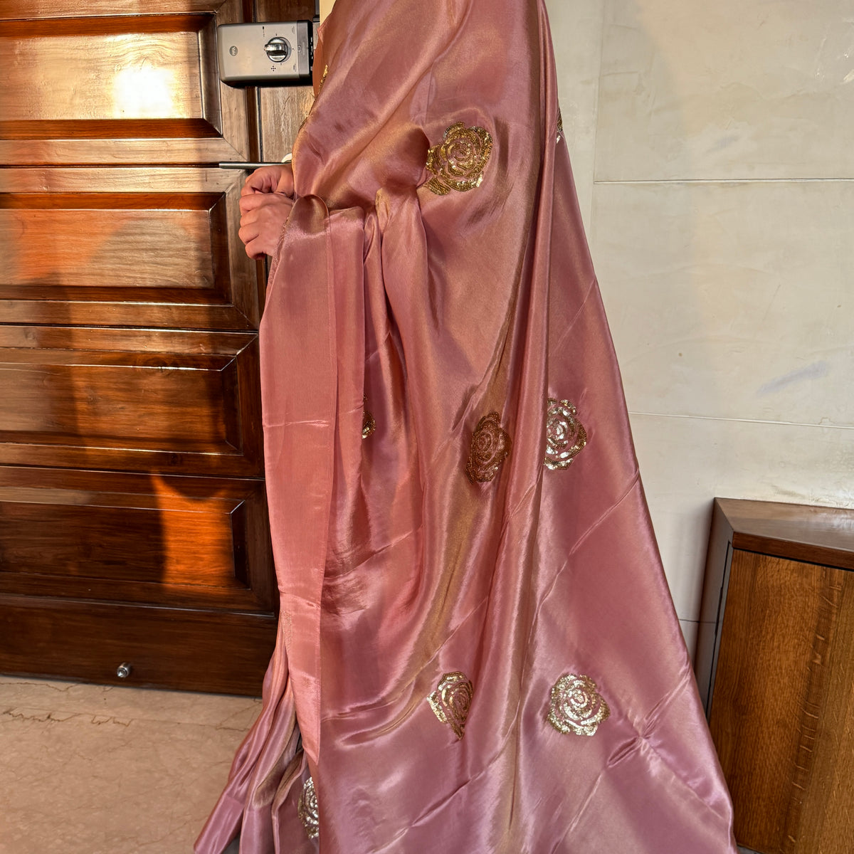 Mauve Tissue Saree