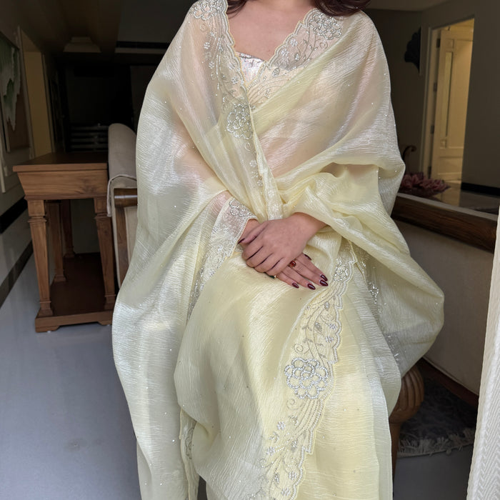 Lemon Glow Saree