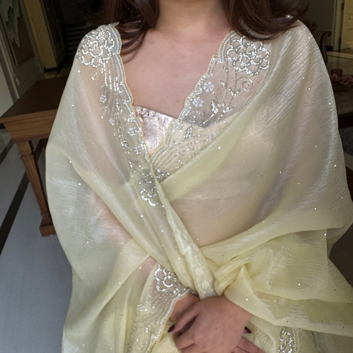 Lemon Glow Saree