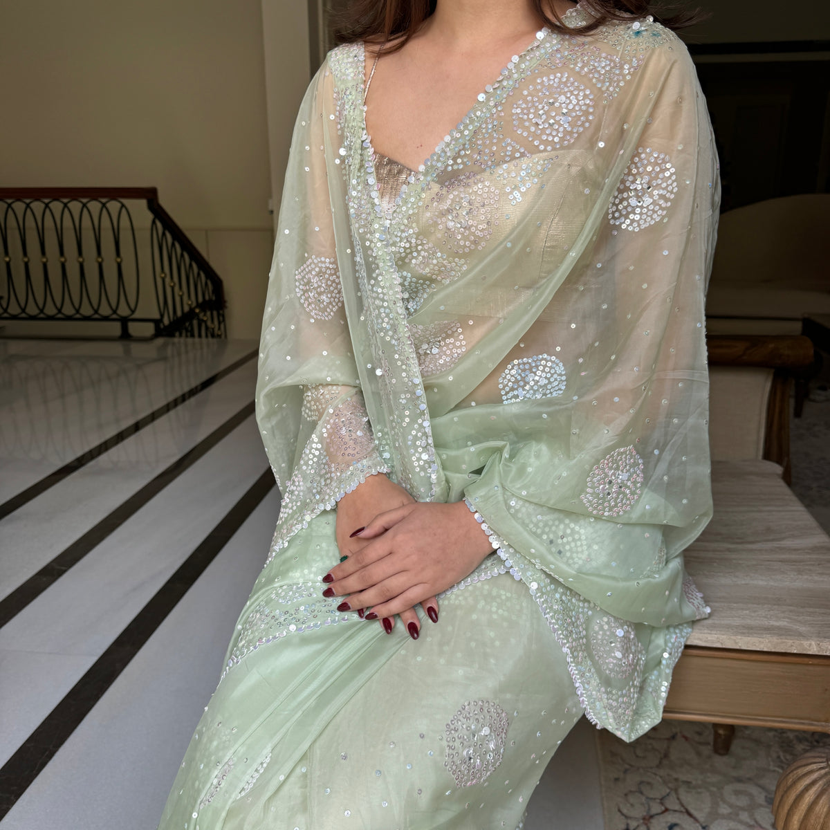 Spring Dew Organza Saree