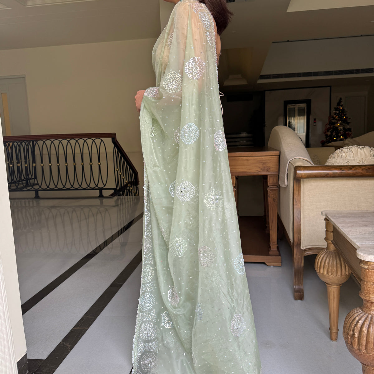 Spring Dew Organza Saree