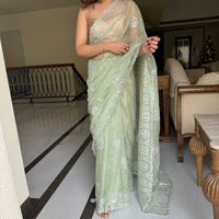 Spring Dew Organza Saree